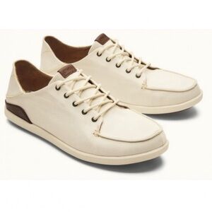 Olukai Manoa Canvas off white shoes size 11.5